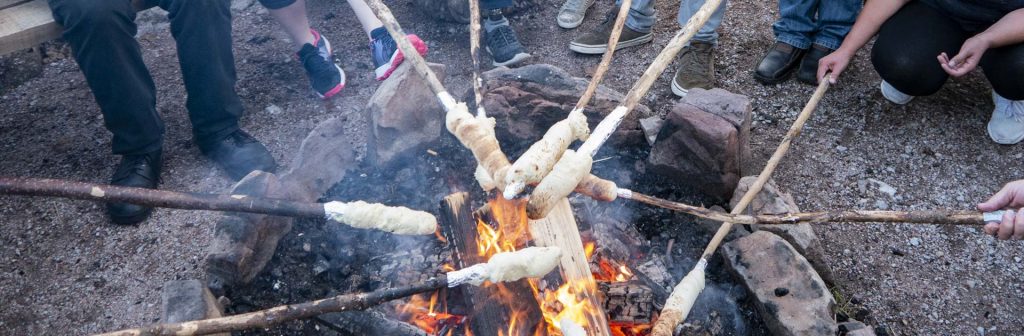 Beim grillen